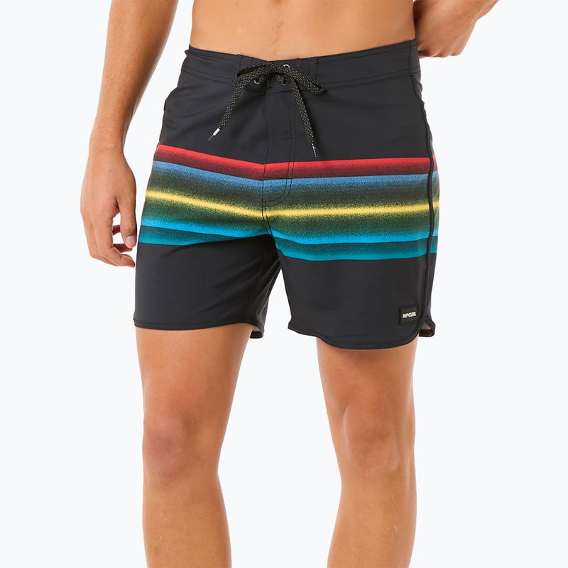 Pantaloncini da bagno Rip Curl Mirage Retro Mumma da uomo, nero 6