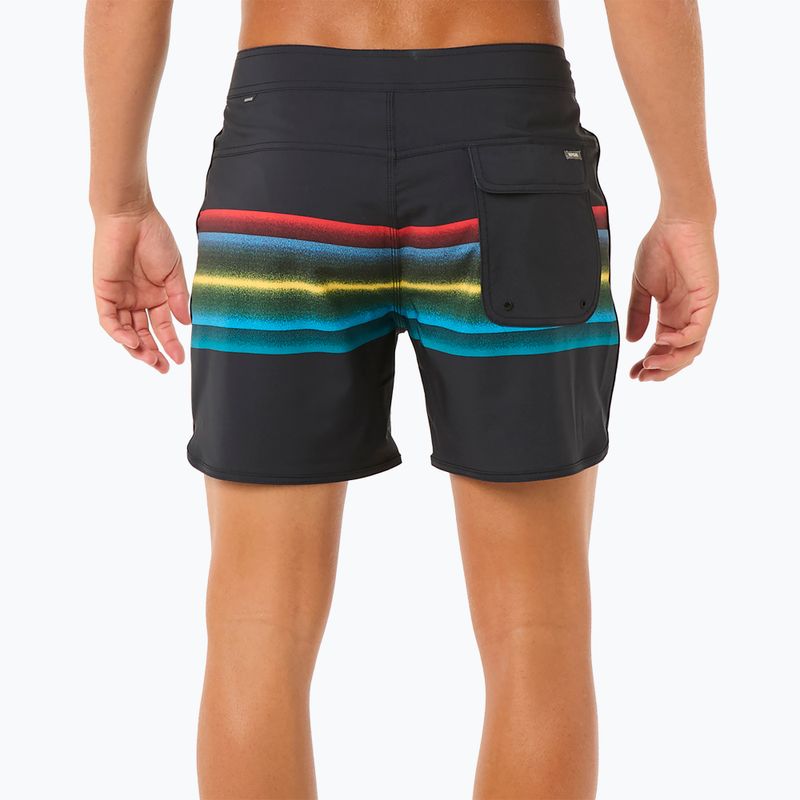 Pantaloncini da bagno Rip Curl Mirage Retro Mumma da uomo, nero 3