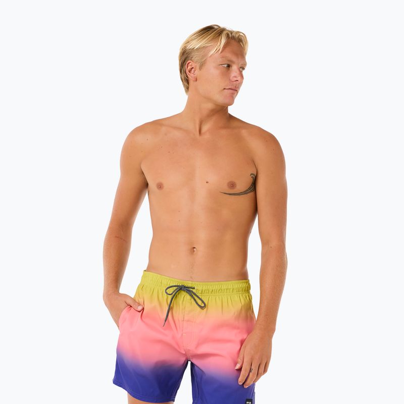 Pantaloncini da bagno Rip Curl Laze Fade Volley da uomo wild berry 4