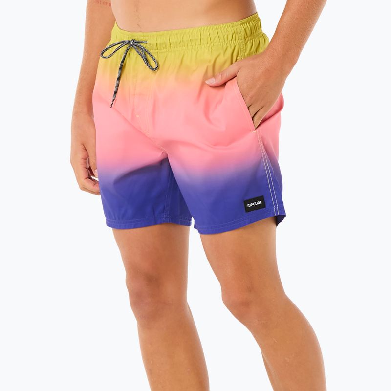 Pantaloncini da bagno Rip Curl Laze Fade Volley da uomo wild berry 6