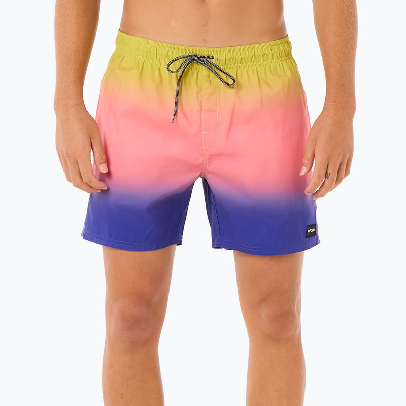 Pantaloncini da bagno Rip Curl Laze Fade Volley da uomo wild berry