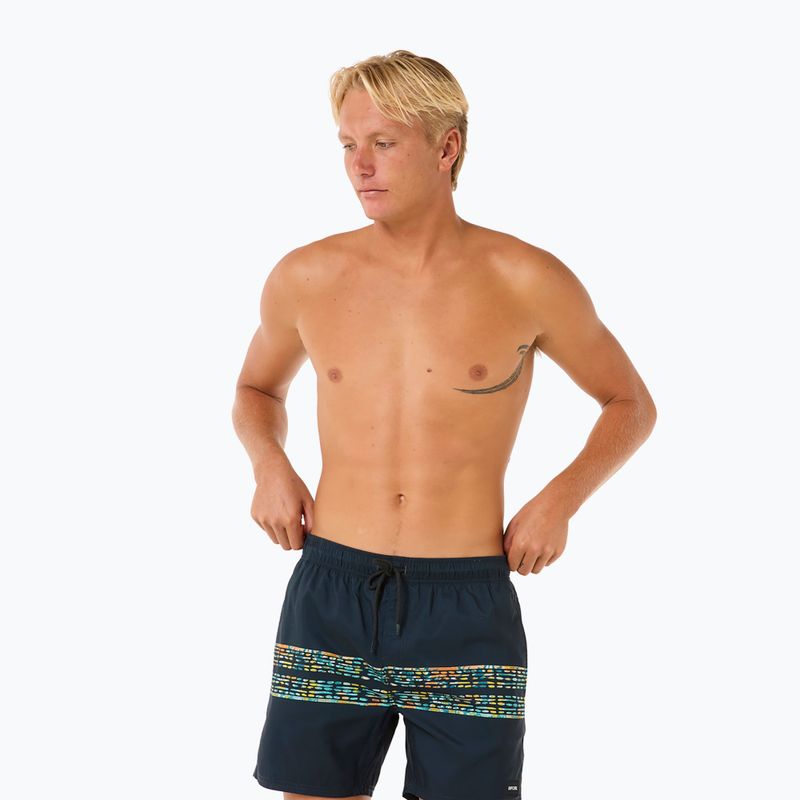 Pantaloncini da bagno Rip Curl Framed Volley da uomo, navy 4