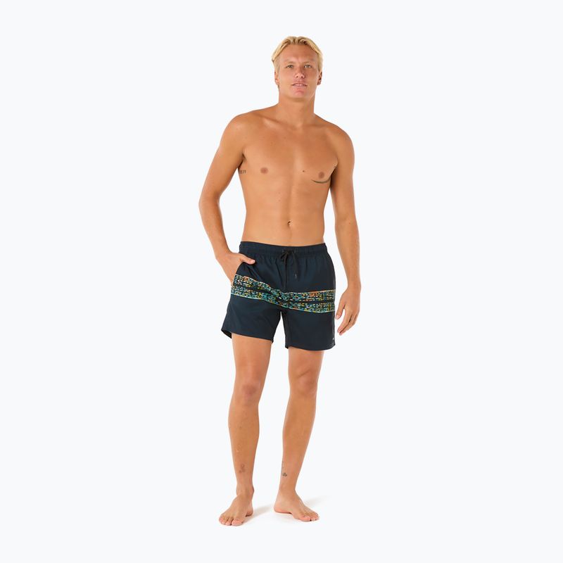 Pantaloncini da bagno Rip Curl Framed Volley da uomo, navy 2