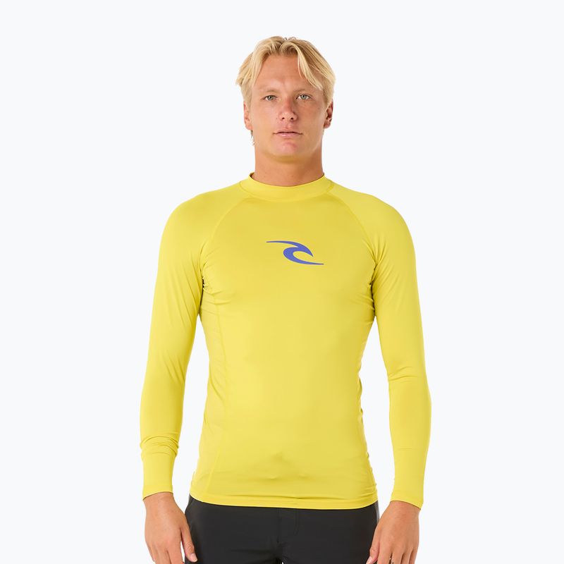 Rip Curl Waves UPF Performance Uomo manica lunga da nuoto in zolfo