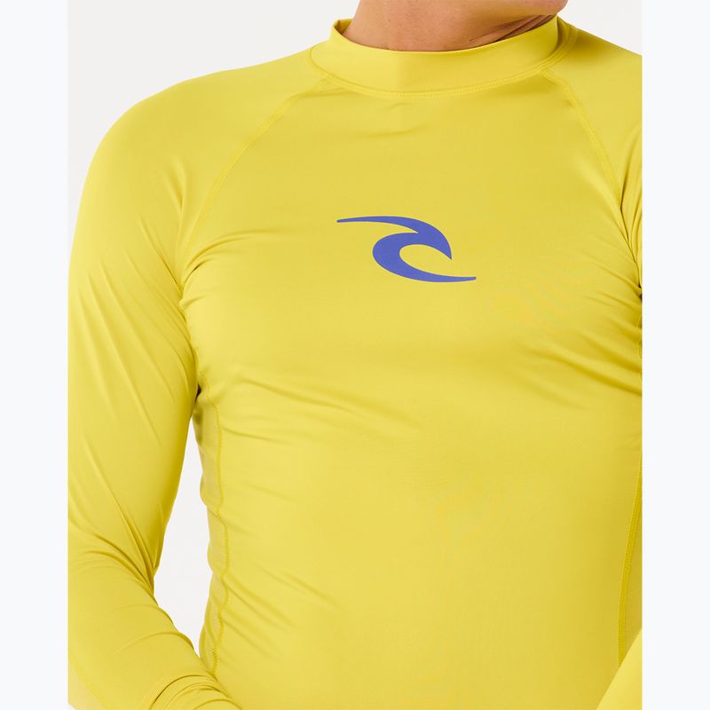 Rip Curl Waves UPF Performance Uomo manica lunga da nuoto in zolfo 5