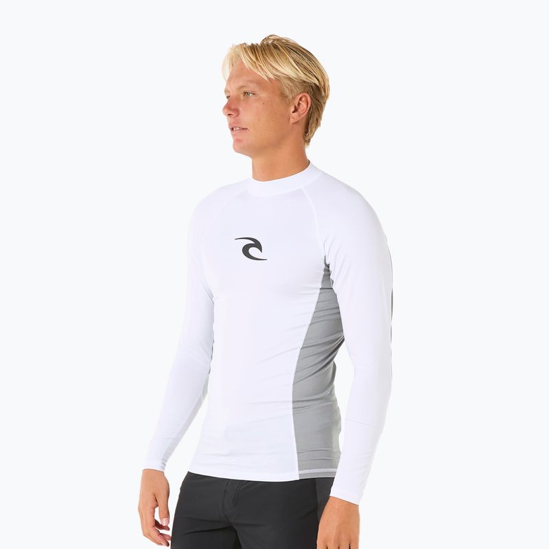 Rip Curl Waves UPF Performance da uomo, manica lunga da nuoto, bianco 4
