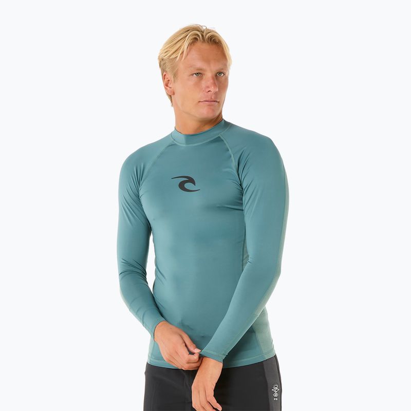 Rip Curl Waves UPF Performance manica lunga nuoto uomo bluestone