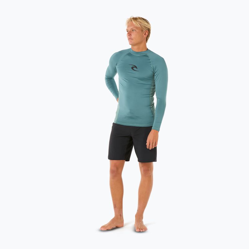 Rip Curl Waves UPF Performance manica lunga nuoto uomo bluestone 2