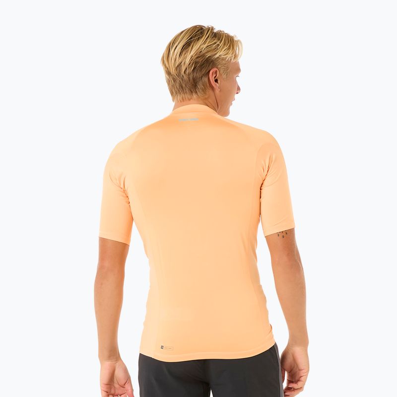 Camicia da bagno Rip Curl Waves UPF Performance da uomo, con zest di mandarino 3