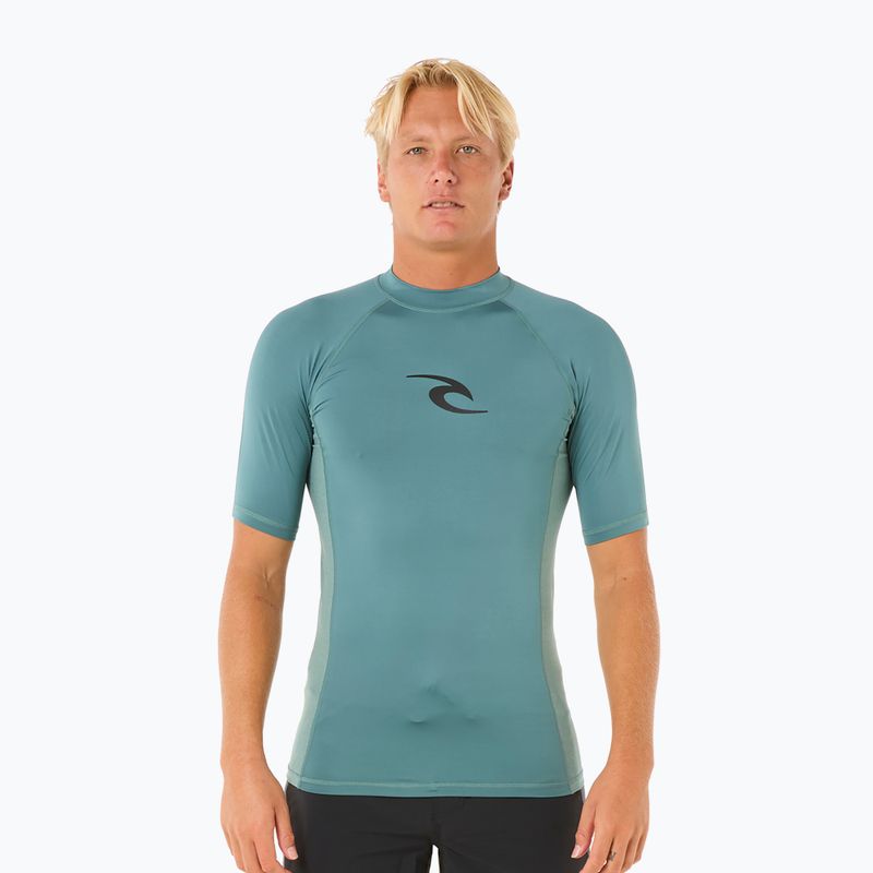 Rip Curl Waves UPF Performance maglia da bagno da uomo bluestone