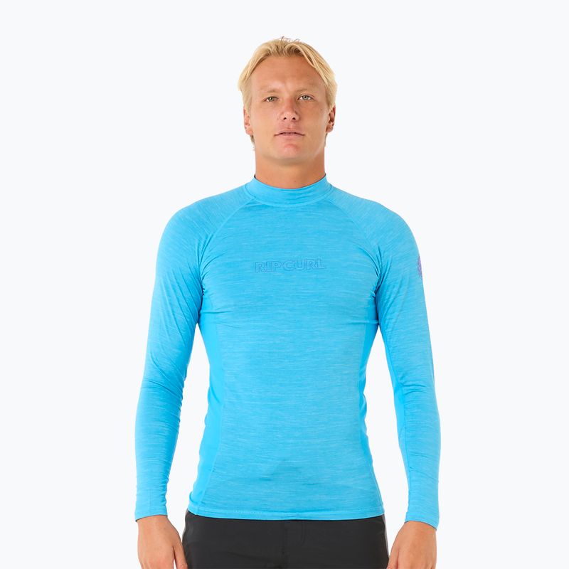 Rip Curl Dawn Patrol UPF Performance Uomo manica lunga da nuoto in vernice blu