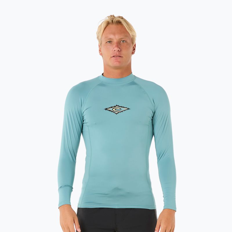 Maniche lunghe da nuoto Rip Curl Raw Energy UPF Performance Blue Lagoon da uomo