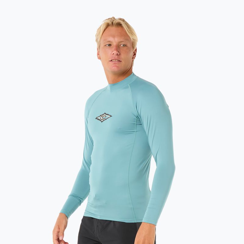 Maniche lunghe da nuoto Rip Curl Raw Energy UPF Performance Blue Lagoon da uomo 4