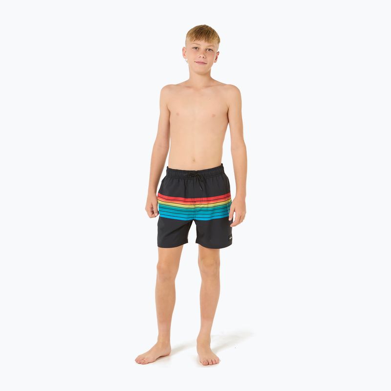 Pantaloncini da bagno Rip Curl Surf Revival Volley per bambini, nero 2