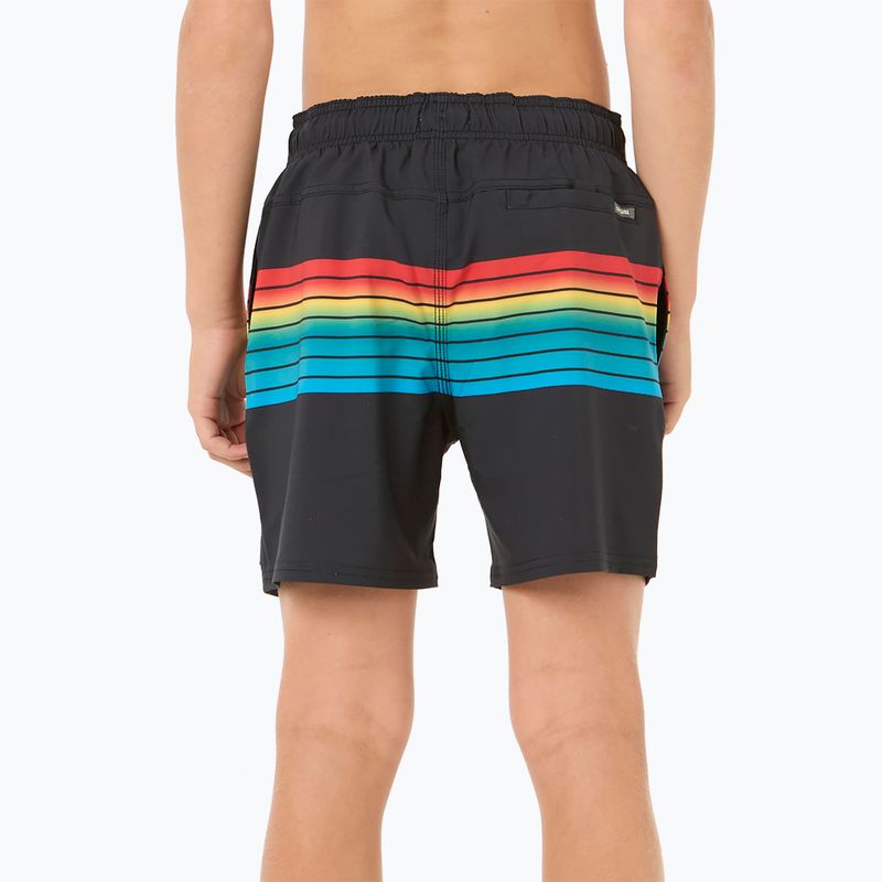 Pantaloncini da bagno Rip Curl Surf Revival Volley per bambini, nero 3