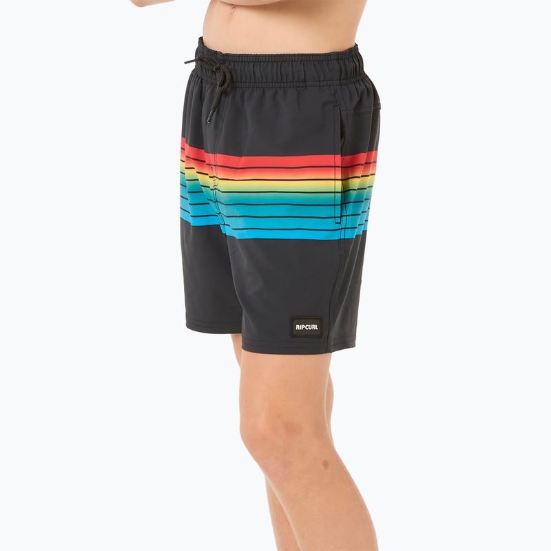 Pantaloncini da bagno Rip Curl Surf Revival Volley per bambini, nero 6