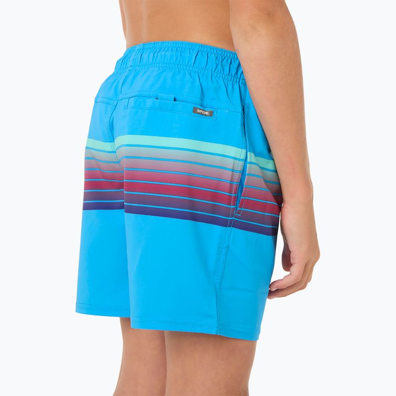 Pantaloncini da bagno Rip Curl Surf Revival Volley in vernice blu per bambini 7