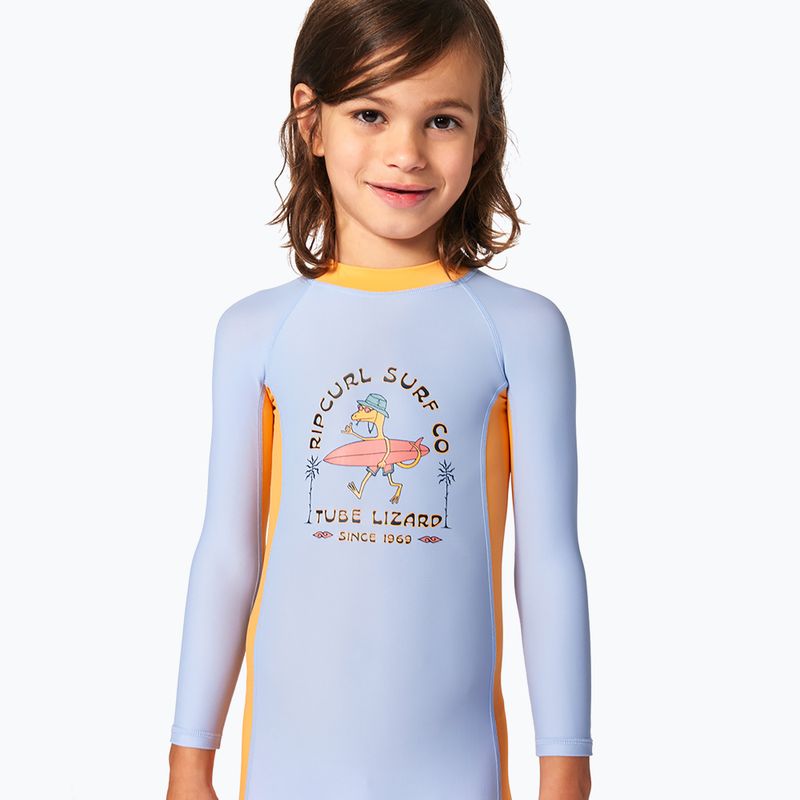 Rip Curl Grom Energy Tuta UPF 50+ per bambini blu ghiaccio 3