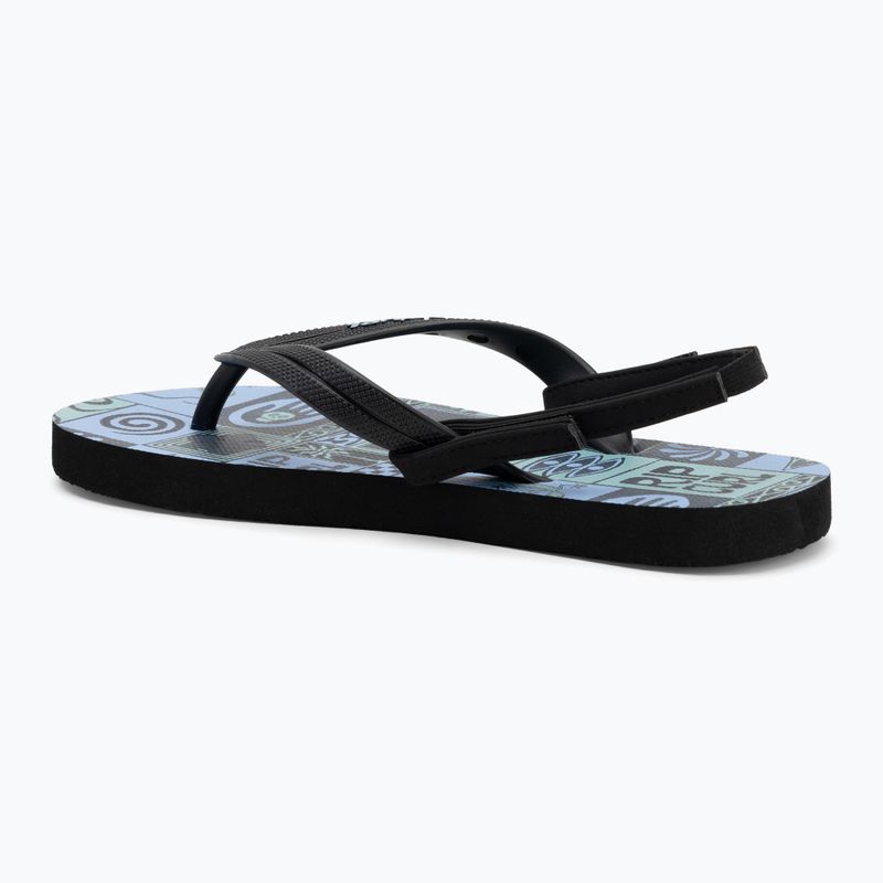 Infradito Rip Curl Grom Energy Bloom per bambini nero/blu 3