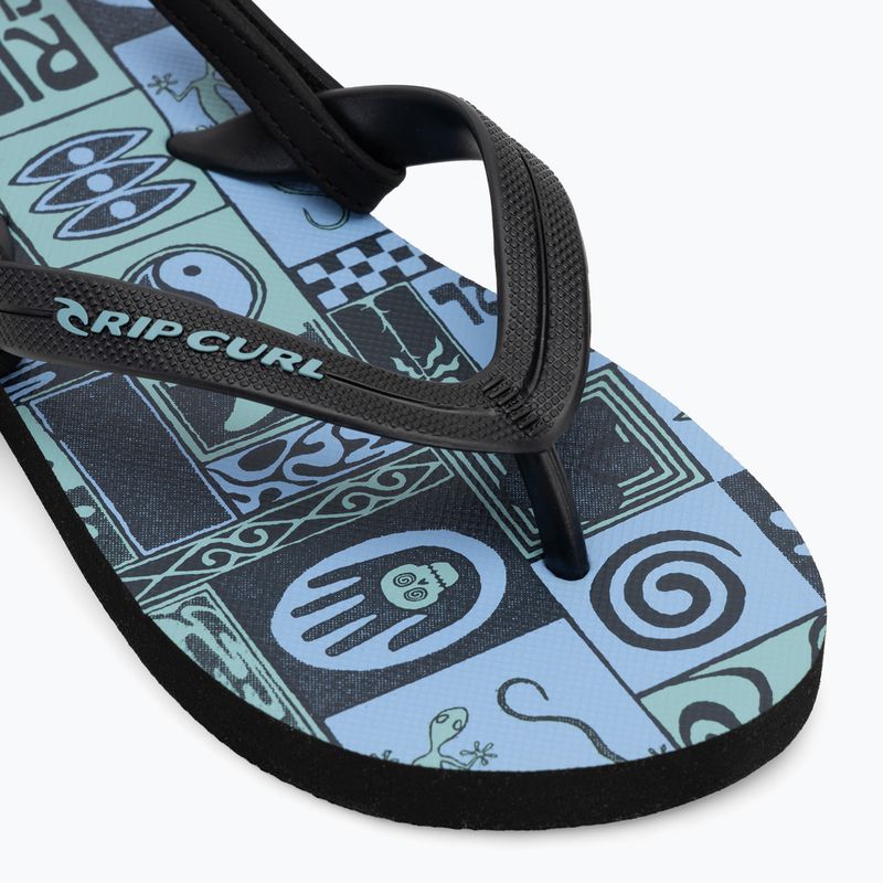 Infradito Rip Curl Grom Energy Bloom per bambini nero/blu 7