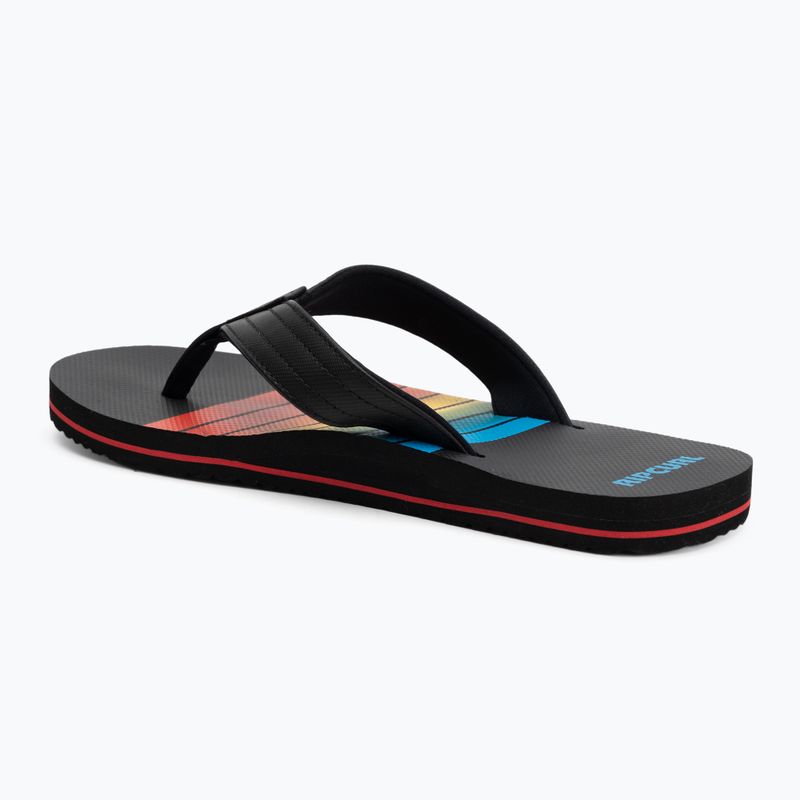 Infradito Rip Curl Ripper Bloom da uomo nero/rosso 3