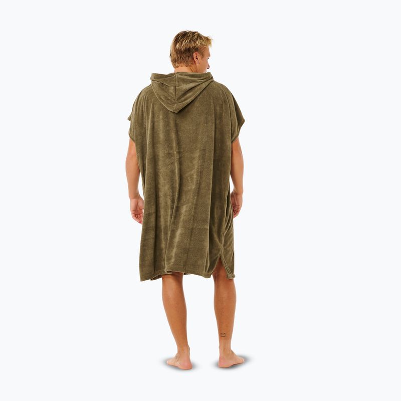 Poncho da uomo Rip Curl Brand Hooded olive 2