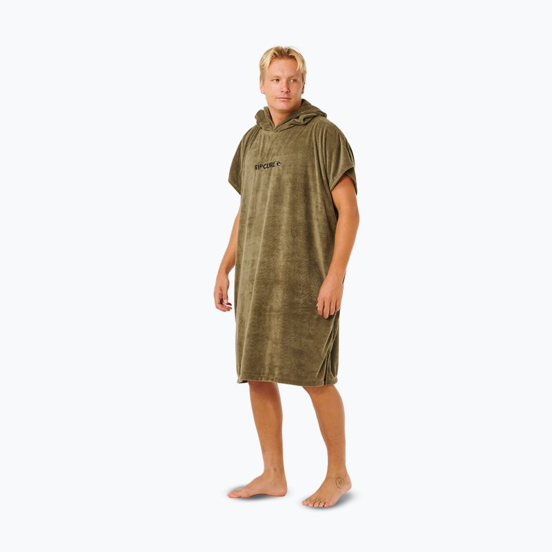 Poncho da uomo Rip Curl Brand Hooded olive 3