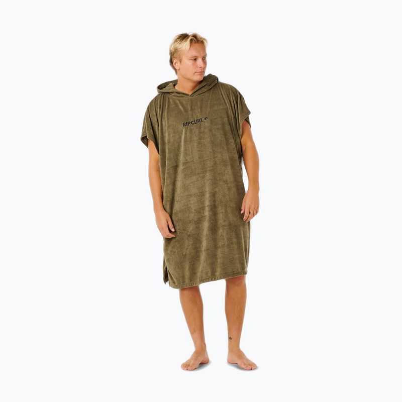 Poncho da uomo Rip Curl Brand Hooded olive 4