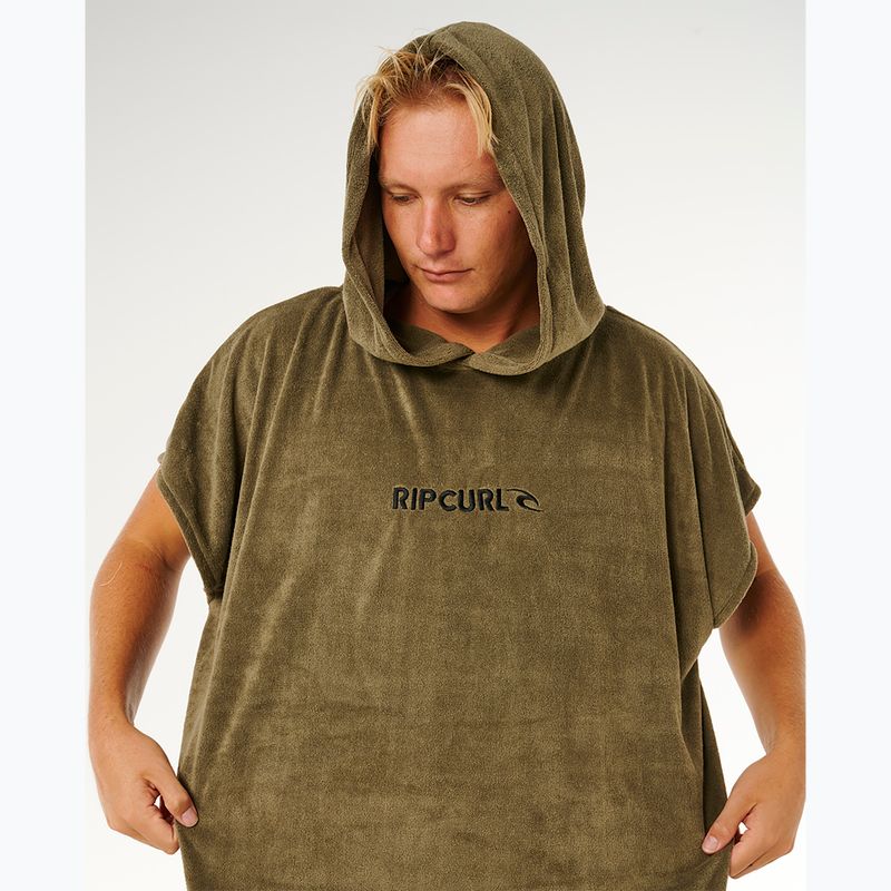 Poncho da uomo Rip Curl Brand Hooded olive 5