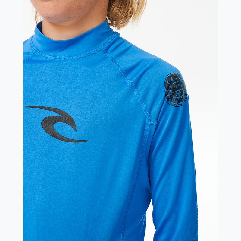 Maglia a maniche lunghe da nuoto per bambini Rip Curl Waves Upf blue gum 4