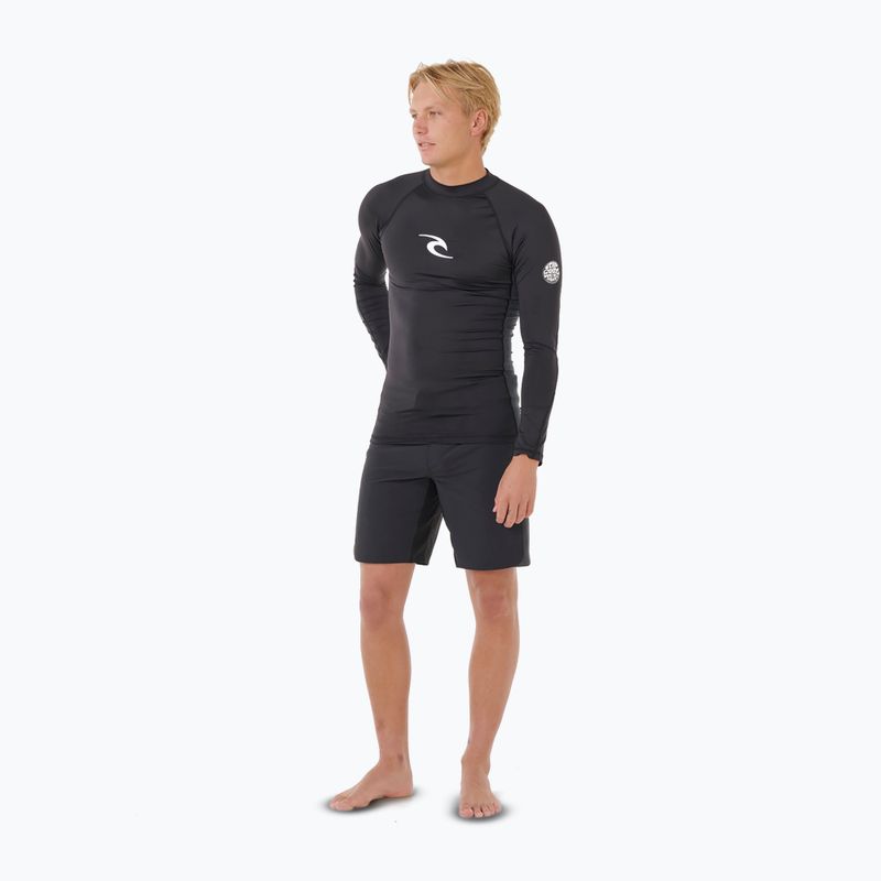 Maglia a maniche lunghe da nuoto da uomo Rip Curl Waves Upf Perf black 2