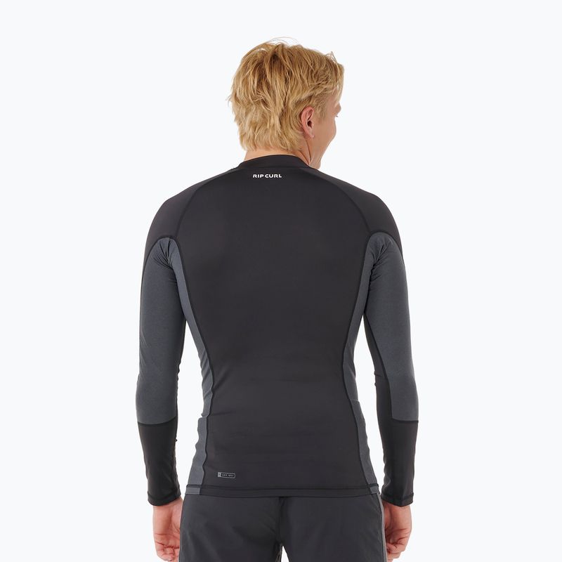Maglia a maniche lunghe da nuoto da uomo Rip Curl Waves Upf Perf black 3