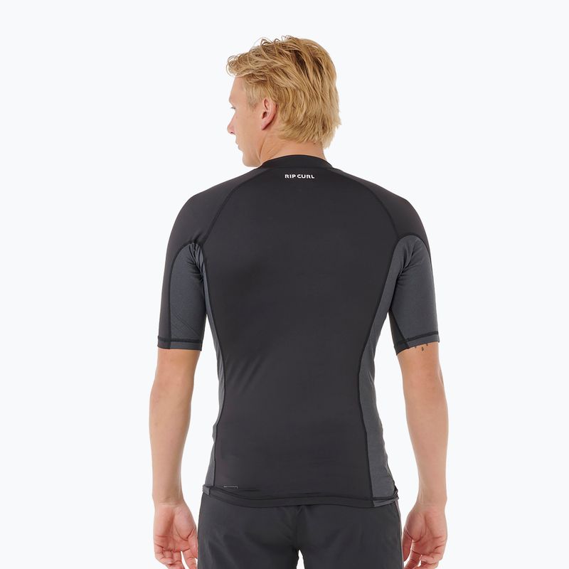 Maglietta da nuoto da uomo Rip Curl Waves Upf Perf black 3