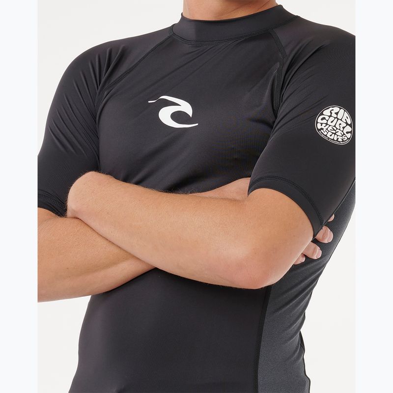 Maglietta da nuoto da uomo Rip Curl Waves Upf Perf black 6