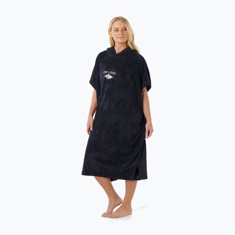 Poncho da donna Rip Curl Classic Surf Hooded black/off white 3