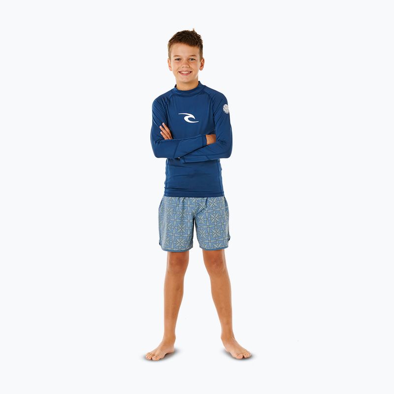 Maglia a maniche lunghe da nuoto per bambini Rip Curl Waves Upf light navy 2