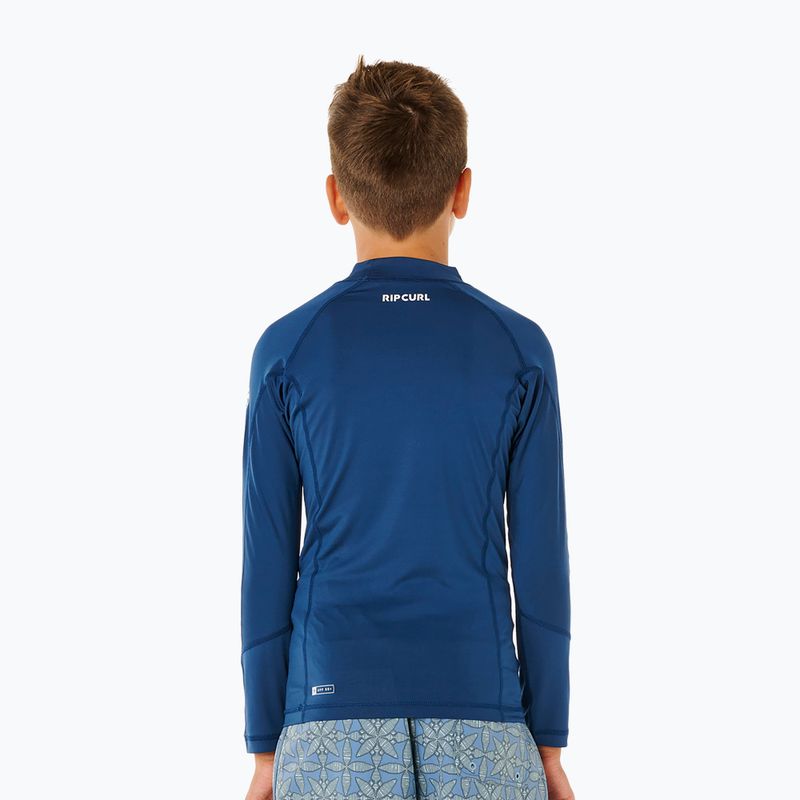 Maglia a maniche lunghe da nuoto per bambini Rip Curl Waves Upf light navy 3