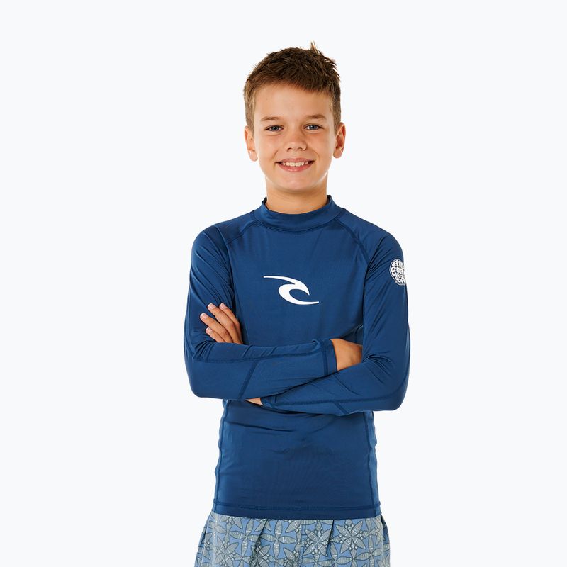 Maglia a maniche lunghe da nuoto per bambini Rip Curl Waves Upf light navy 4