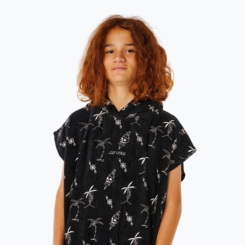 Poncho per bambini Rip Curl Mixed Hooded Towel black 5