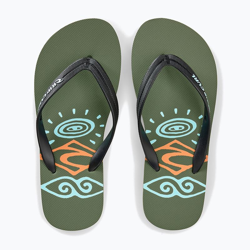 Infradito per bambini Rip Curl Sessions Bloom Open Toe olive 5