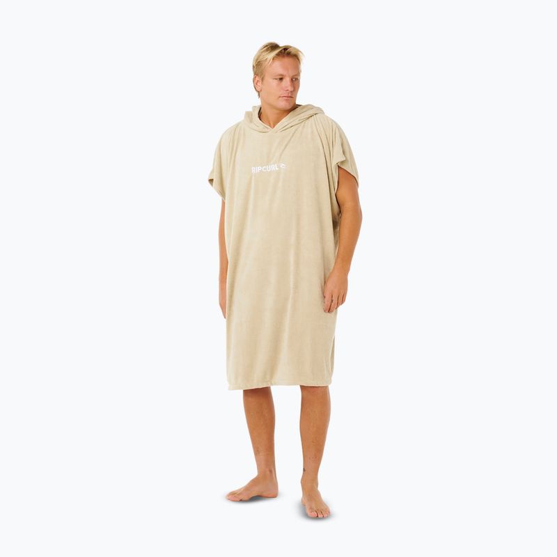 Poncho da uomo Rip Curl Brand Hooded khaki 4