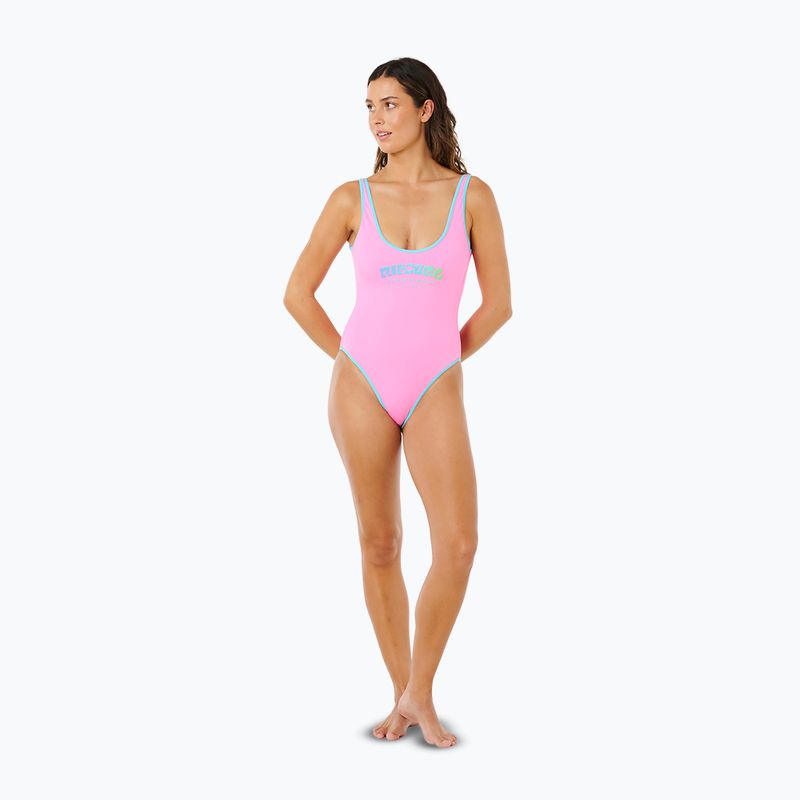 Costume da bagno intero Rip Curl Surf Puff light pink 2
