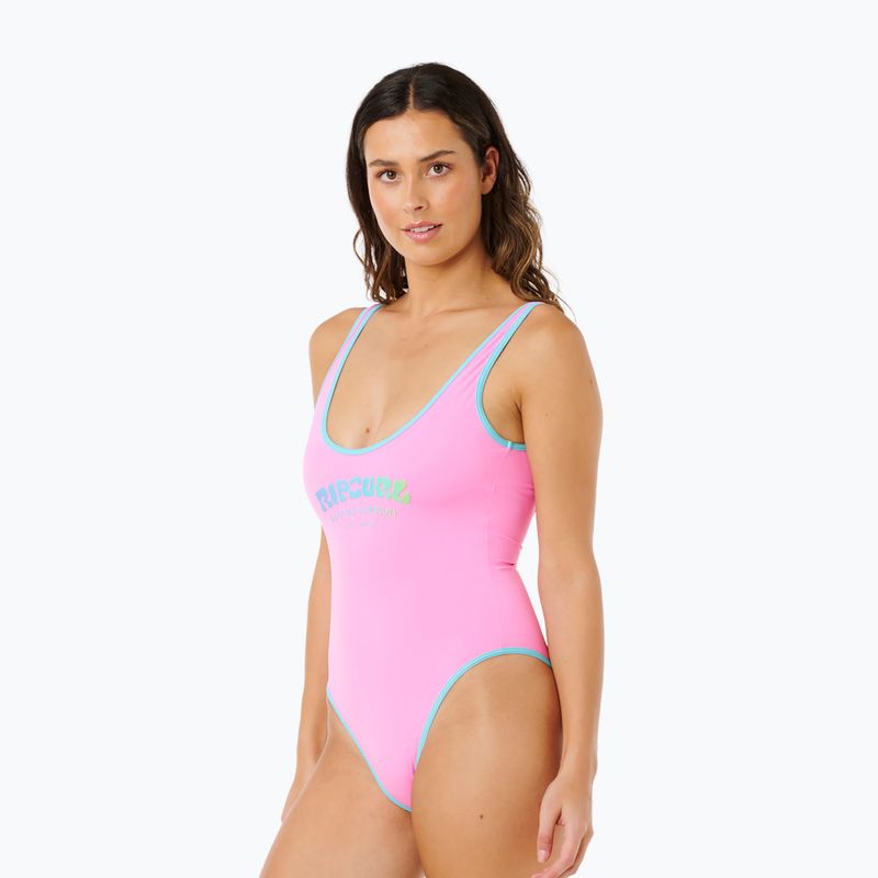 Costume da bagno intero Rip Curl Surf Puff light pink 5