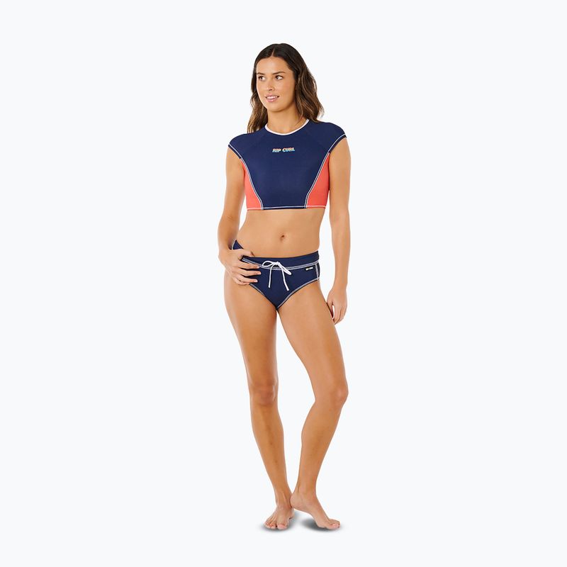 Maglietta da nuoto da donna Rip Curl Surf Tide Crop Rashvest dark navy 2