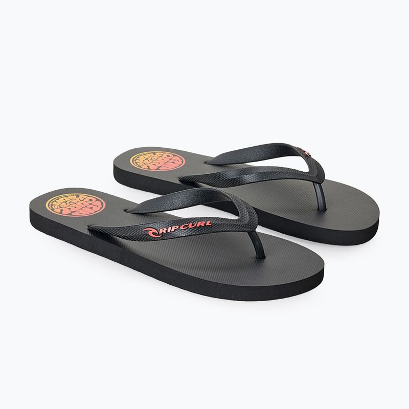Infradito da uomo Rip Curl Icons of Surf Bloom Open Toe black/orange 2