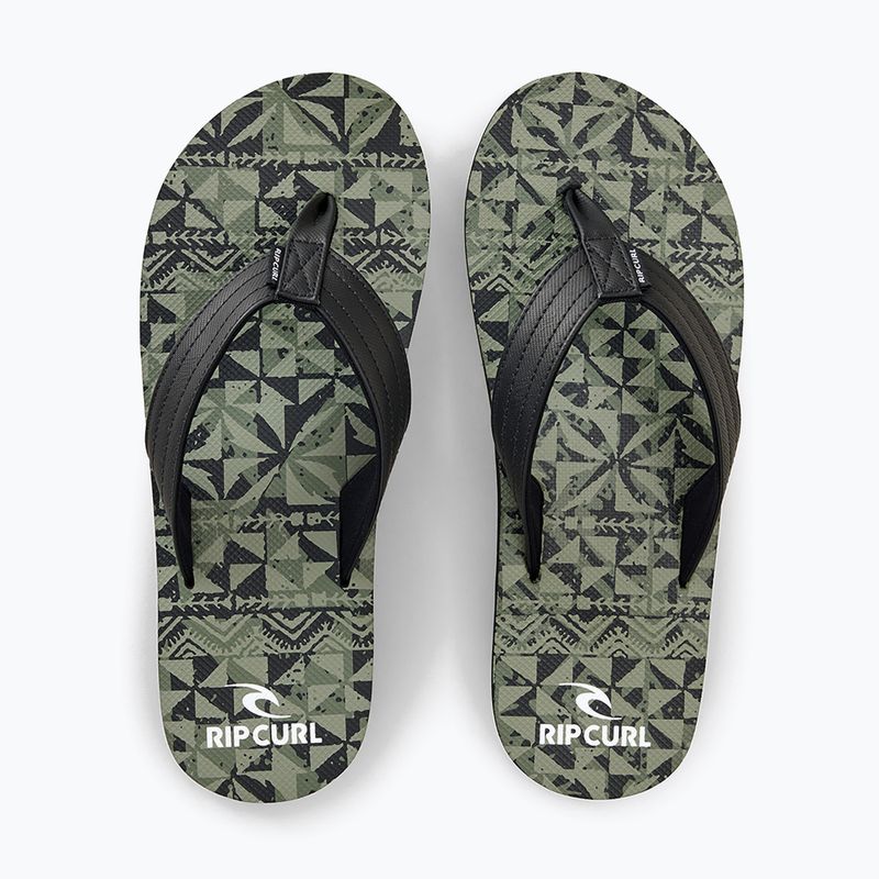 Infradito da uomo Rip Curl Ripper Bloom military green 5