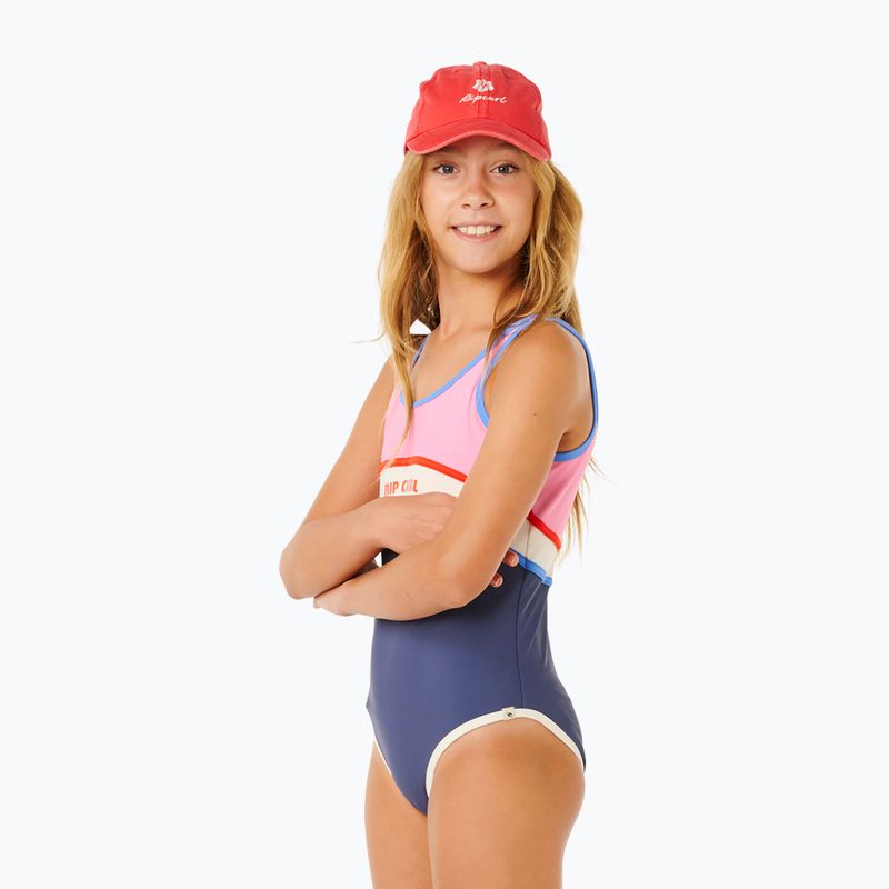 Costume da bagno intero per bambini Rip Curl Surf Revival navy 5