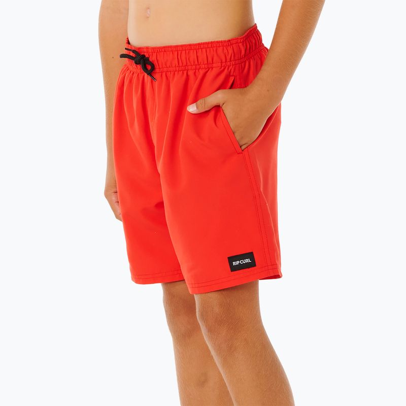 Costume da bagno corto per bambini Rip Curl Offset Volley red 5