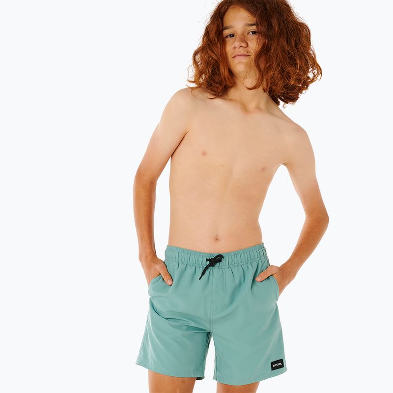 Costume da bagno corto per bambini Rip Curl Offset Volley blue lagoon 6