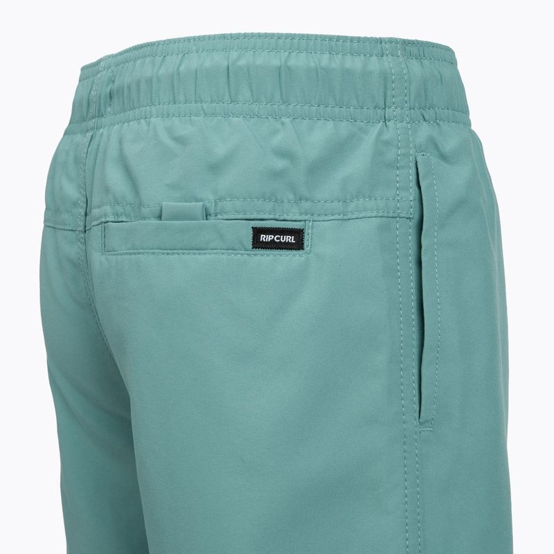 Costume da bagno corto per bambini Rip Curl Offset Volley blue lagoon 10